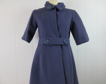 Abrigo vintage, abrigo Pierre Cardin, abrigo de mujer, abrigo de la década de 1950, abrigo de diseñador, abrigo lavanda, abrigo mod, ropa vintage, tamaño mediano