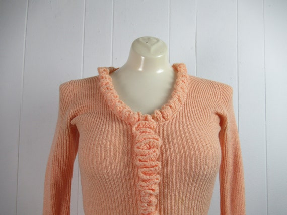 Vintage dress, 1970s dress, sweater dress, pink d… - image 3