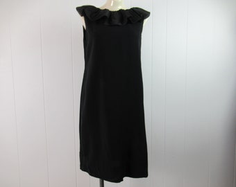 Vintage dress, 1950s dress, little black dress, vintage clothing, size small/medium