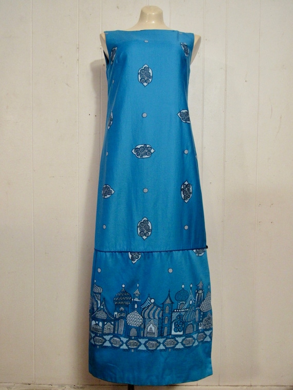 Vintage dress, Hawaiian dress, 1960s dress, Russi… - image 2