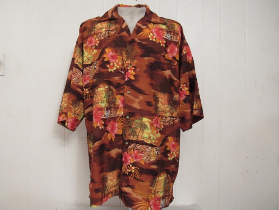 Vintage shirt, 1970s shirt, Hawaiian Jamaica shir… - image 1