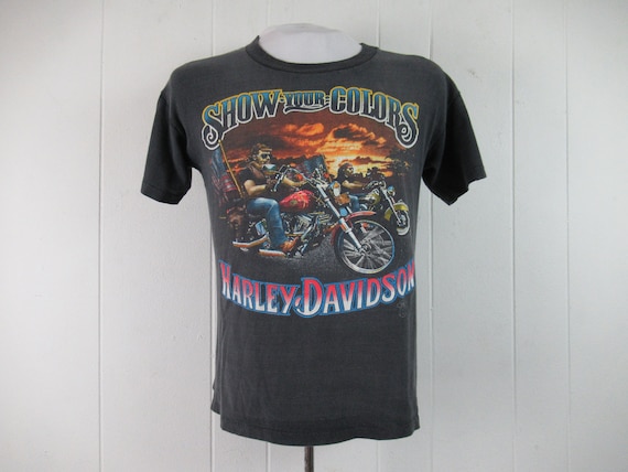 Vintage t shirt, motorcycle t shirt, 1980s t shir… - image 1