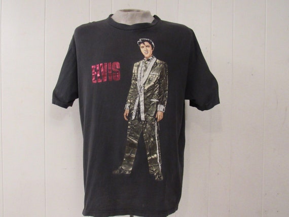 Vintage t shirt, Elvis t shirt, 1980s t shirt, 198