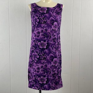 Vintage dress, size small, 1950s Hawaiian dress, Hawaiian dress, Jolene dress, cotton dress, purple dress, Honolulu Hawaii, vintage clothing