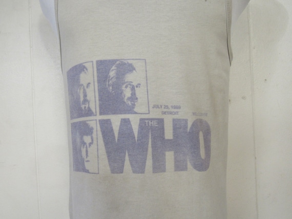 Vintage t-shirt, The Who concert t shirt, 1980s t