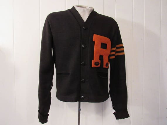 Vintage sweater, 1930s sweater, letterman sweater,