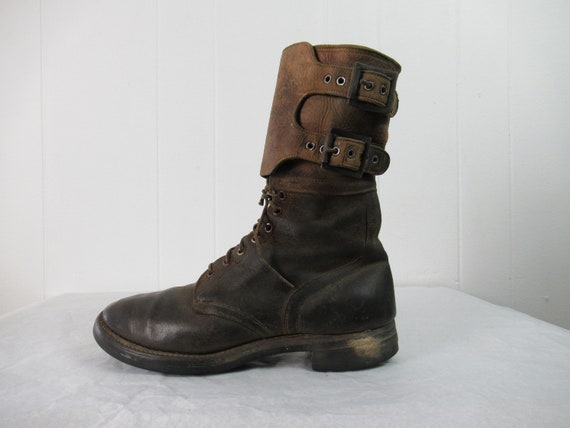 Vintage boots, size 9 1/2, 1940s boots, leather bo