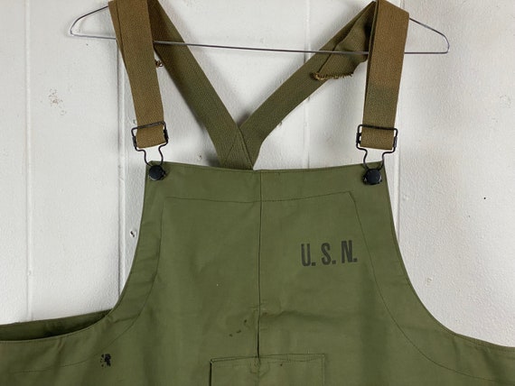 Vintage overalls, size XL, U.S.N. overalls, USN s… - image 1