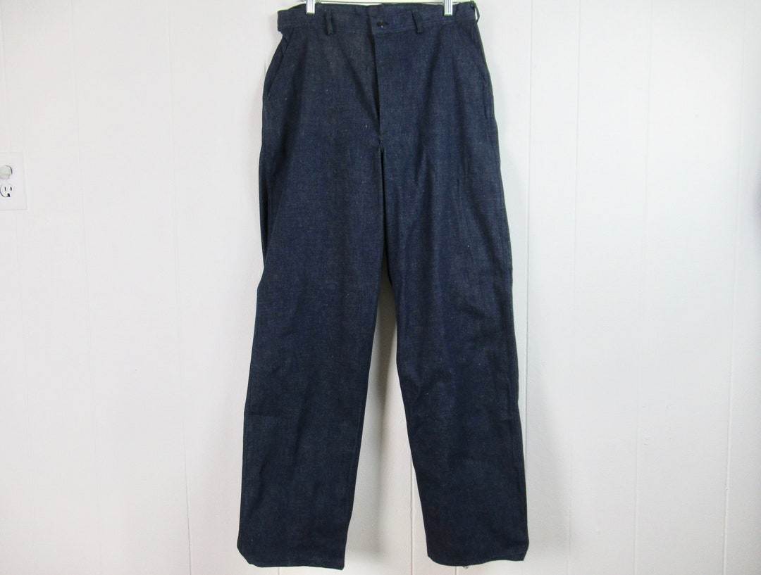 Vintage Pants 1940s Denim Pants U.S. Navy Denim Pants WWII - Etsy