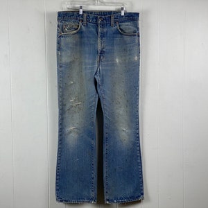 Vintage Levis, 37&quot; X 32&quot;, Levis Hose, Levi&#39;s 517 Jeans, 1970er Jeans, Single Stitch Jeans, Distressed Jeans, Vintage Jeans, Vintage Jeans