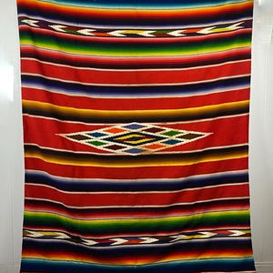 Vintage Serape, große vintage Decke, 1950er Jahre Serape, 1960er, 1960er, 1960er, 1960er, 1960er, 1960er, 1960er, 1960er, 1960er, 1950er Jahre,