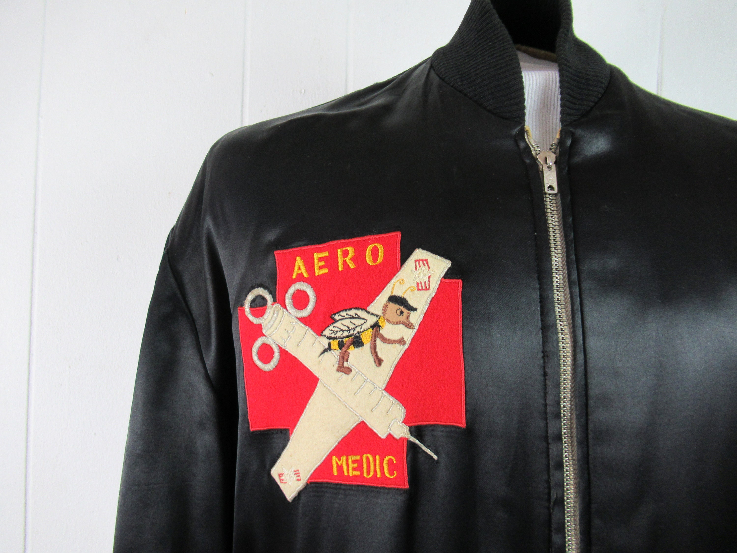 Vintage Jacket, Souvenir Jacket, 1950s Jacket, Tour Jacket, Sembach 66th Tac. Germany, Reversible Jacket, Vintage Clothing, Size Large - Etsy Vintage Jacket, Souvenir Jacket, 1950s Jacket, Tour Jacket, Sembach 66th Tac. Germany, Reversible Jacket, Vintage Clothing, Size Large - Etsy