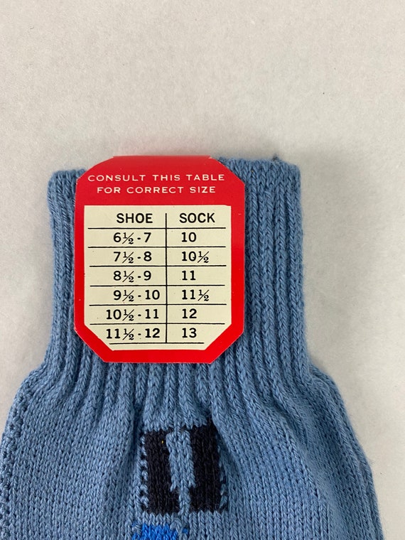 Vintage socks, 1960s socks, geometric socks, Hemp… - image 3