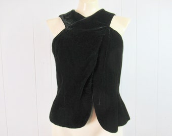 Vintage vest, Armani vest, velvet vest, designer vest, Giorgio Armani Le Collezioni, vintage clothing, size medium