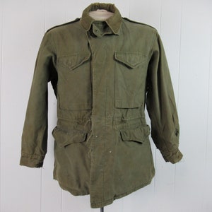 Vintage jacket, military jacket, 1940s jacket, WWII jacket, Army coat, M-1943 jacket, Army jacket, vintage clothing, size medium