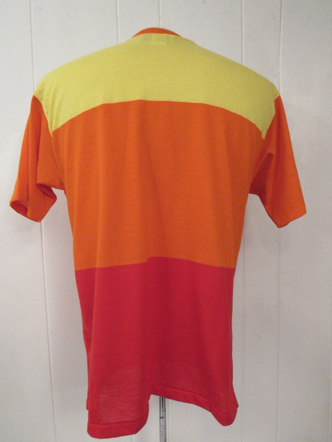 Vintage T Shirt Border T Shirt Stripe T Shirt Color Block T - Etsy ...