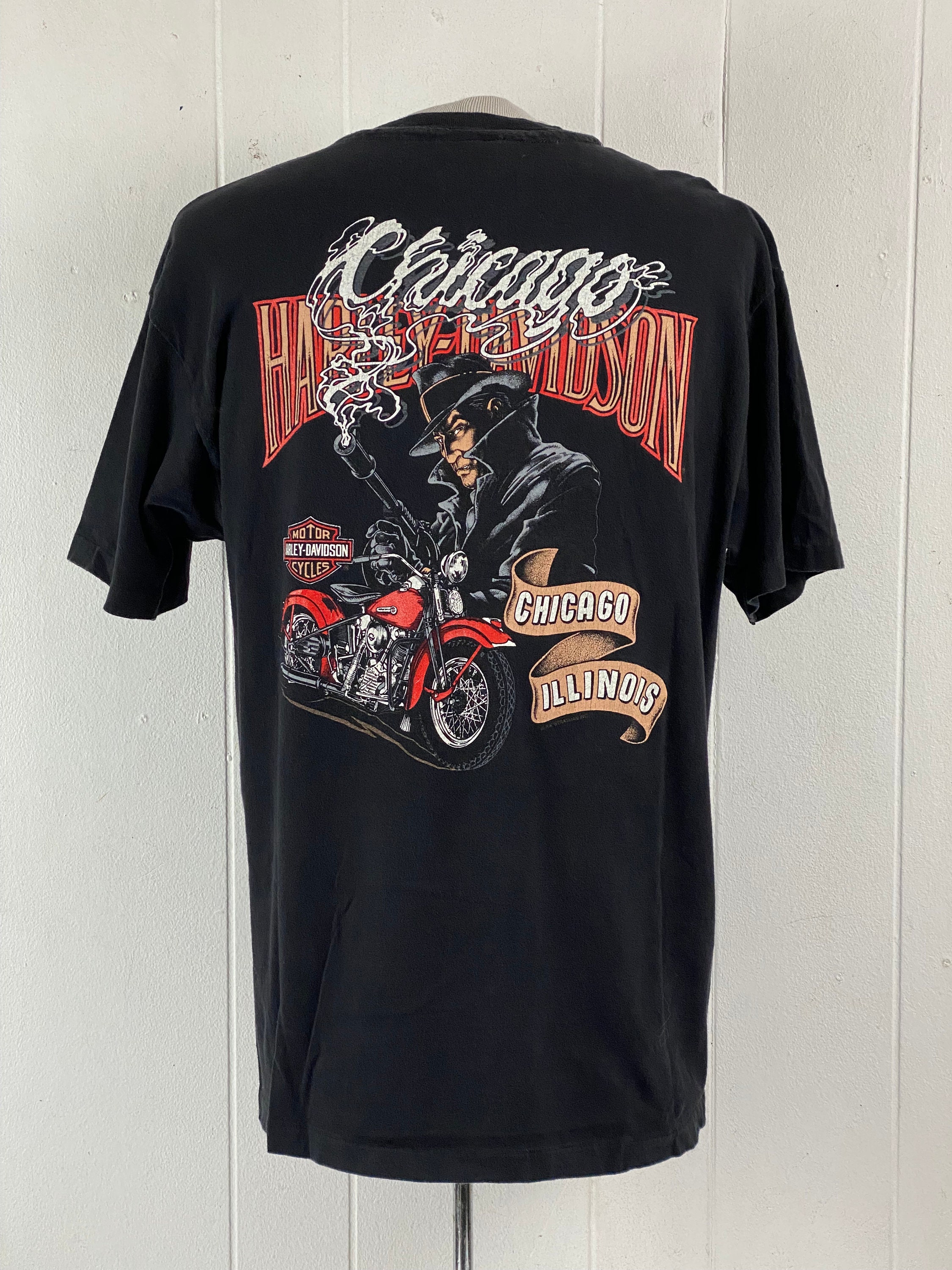 Vintage T Shirt, Size Large, Harley Davidson T Shirt, Motorcycle T