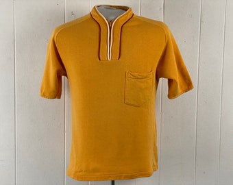 Vintage sweatshirt, maat medium, sweatshirt uit de jaren 60, sweatshirt met ritssluiting, zaksweatshirt, effen sweatshirt, vintage t-shirt, vintage kleding