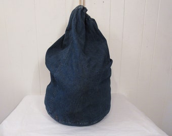Vintage Jeans-tasche, Vintage Seesack, Vintage Denim, Jeans-tasche, Vintage Arbeitskleidung, Vintage Seesack, 1940er Jahre Denim