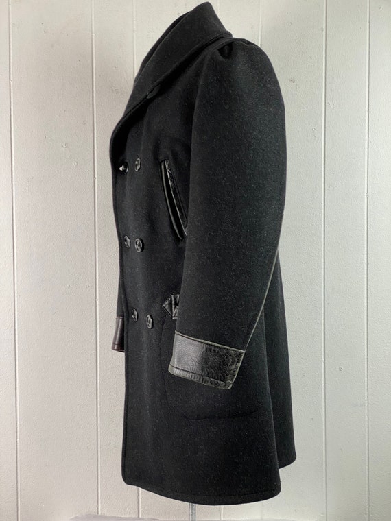 Vintage coat, 1940s coat, Railroad coat, MONTGOME… - image 3