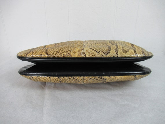 Vintage purse, python purse, snakeskin purse, rep… - image 5