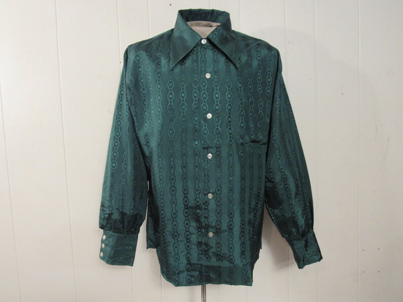 Vintage Shirt 1960s Shirt Kmart Shirt Green Shirt Disco - Etsy