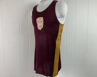 Vintage shirt, jaren 1940 shirt, basketbal shirt, Hillcrest Kerk, vintage tank top, vintage basketbal shirt, vintage kleding, maat medium