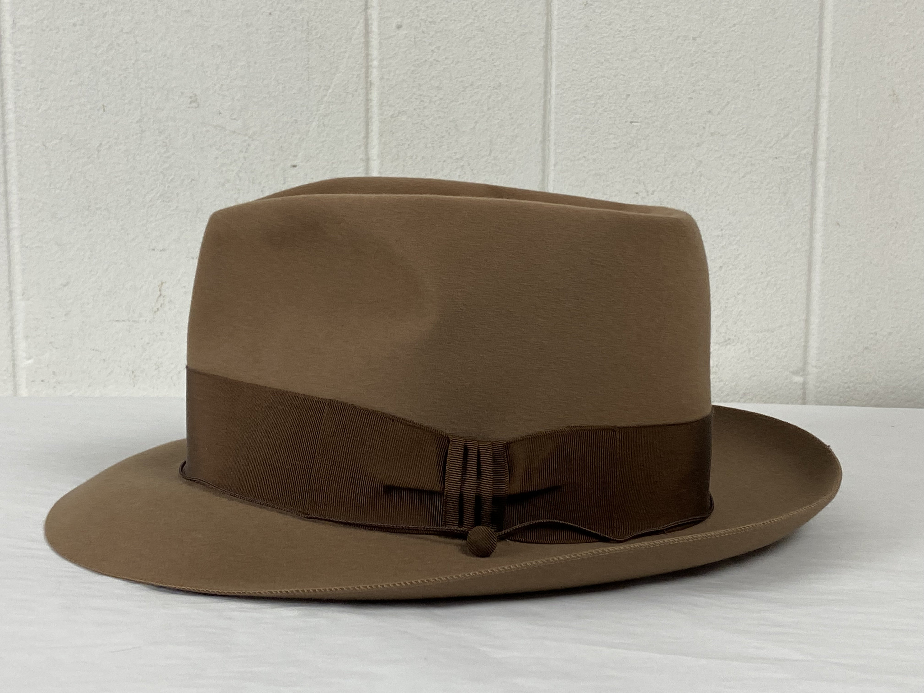 帽子 50s Vintage Borsalino SAVOY 7 1/4 58cm Vintage Borsalino, Size 7 1/4, Vintage Fedora Hat, 1960s