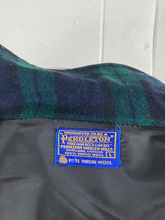 Vintage jacket, size large, Pendleton jacket, pla… - image 8