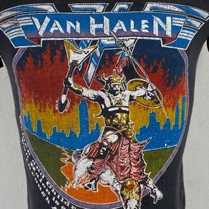 VAN HALEN ビンテージバンドTシャツ ATOMIC PUNK Van Halen Atomic Punk Shirt - Etsy
