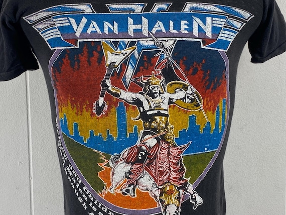 ミュージシャン Vintage 1980 Van Halen T-Shirt 1980 Van Halen T Shirt, Size Small, 1980s T Shirt, Van Halen T