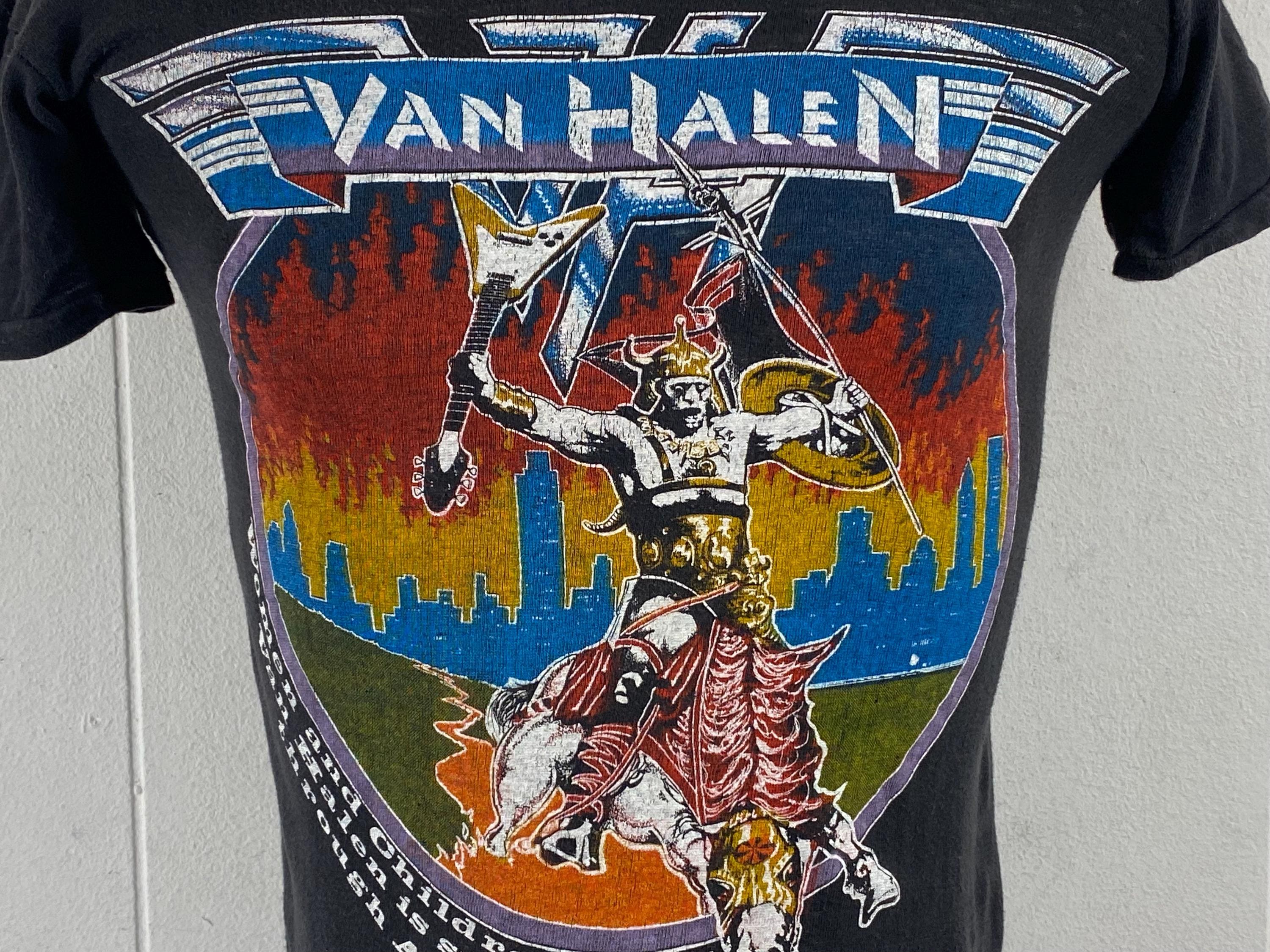 1980 Van Halen T Shirt, Size Small, 1980s T Shirt, Van Halen T