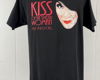 Broadway T Shirt, Size Large, 1980s T Shirt, Kiss of the Spider
