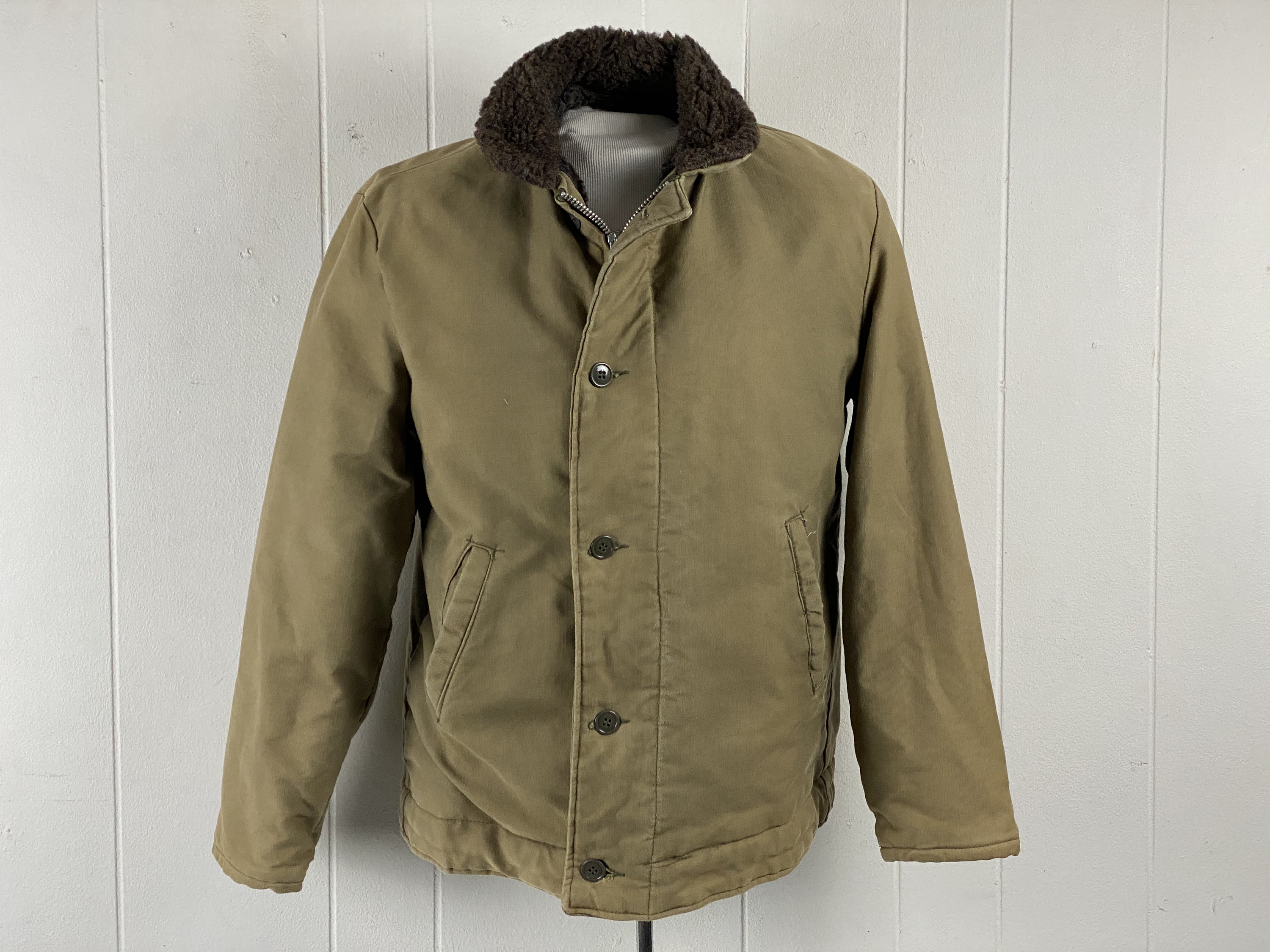 Canadian Army Deck Jacket 90's Khaki L | streamlineinspection.com