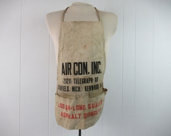 GOOD PRINT 60's〜 VINTAGE WORK APRON USA VINTAGE WORKWEAR CRAFTSMAN APRON — Victory Barber & Brand