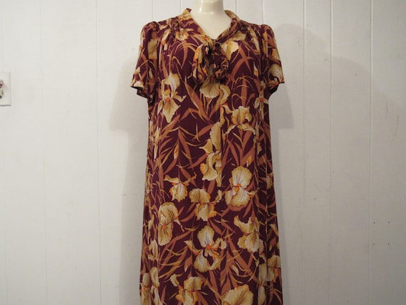 Vintage dress, 1930s dress, Rayon dress, Iris dres
