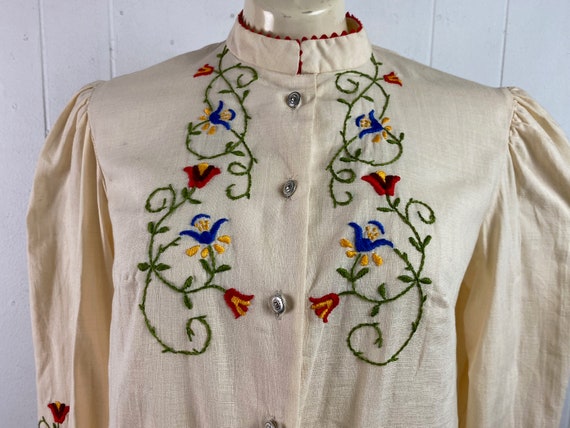 Vintage blouse, hippy shirt, 1970s shirt, ethnic … - image 2