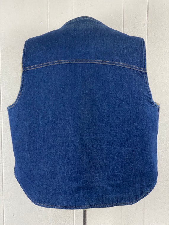 Vintage denim vest, size XXL, Carhartt vest, sher… - image 5