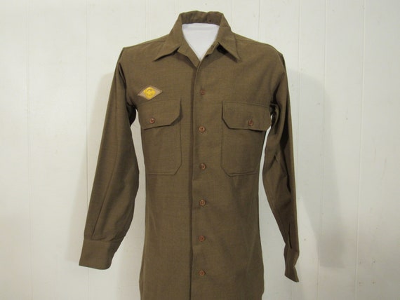 Buy Vintage Shirt, WWII Shirt, Military Shirt, 1940s Shirt, Army  