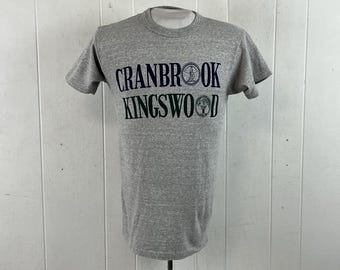 Vintage t shirt, size medium, Cranbrook Kingswood t shirt, Champion t shirt, 1980s t shirt, school t shirt, Aim High, vintage clothing