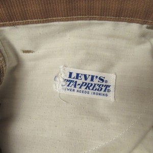 Vintage Levis pants, vintage pants, Levis big E pants, 1970s Levis, vintage Levis, Levis STA PREST, vintage clothing, size 36 x 27.5 image 7