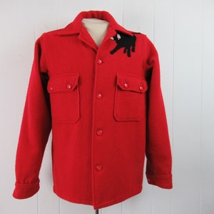 Vintage shirt, 1950s shirt, bull patch, Boy Scouts shirt, BSA shirt, vintage clothing, size medium