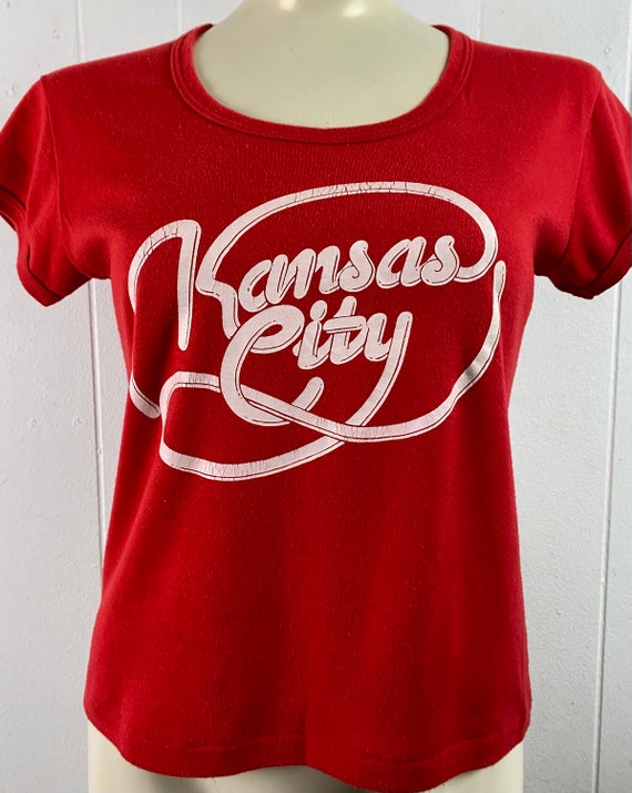 Vintage t shirt, 1970s t shirt, Kansas City t shi… - image 2