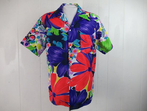 Vintage shirt, Hawaiian shirt, 1960s shirt, Hawaii