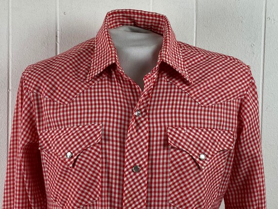 Vintage 1970s shirt, H BAR C shirt, cowboy shirt,… - image 3