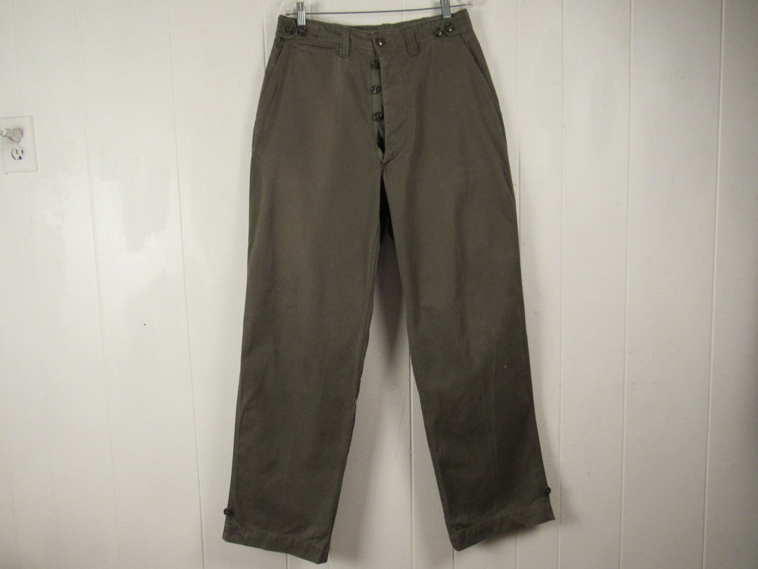 Vintage Pants 1940s Pants Army Pants Cotton Pants Field - Etsy