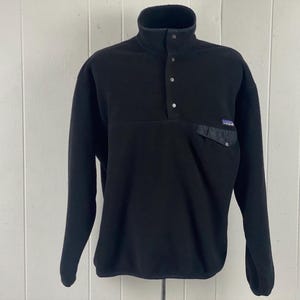 Vintage Patagonia, size XL, Patagonia jacket, black Patagonia, 1990s Patagonia, Patagonia pullover, fleece ski jacket, vintage clothing