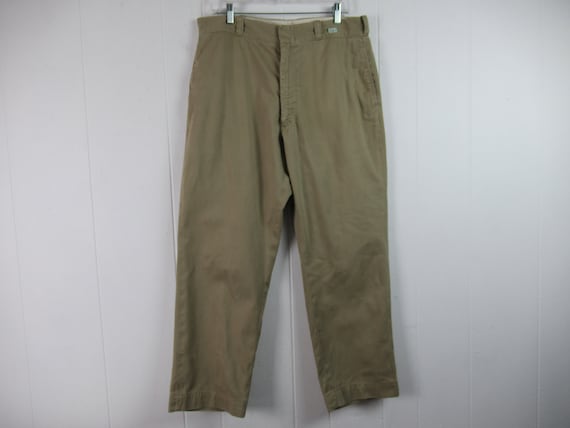 Vintage pants, khaki pants, Army pants, 1950s pan… - image 1