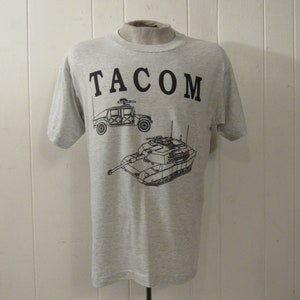 Vintage t shirt, 1980s t shirt, military t shirt, strip club, Tacom, hummer t shirt, Abrams tank, vintage clothing, large