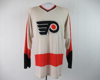 Vintage shirt, hockey shirt, 1970s hockey jersey, Philadelphia Flyers, 1970s shirt, vintage hockey, vintage clothing, size medium